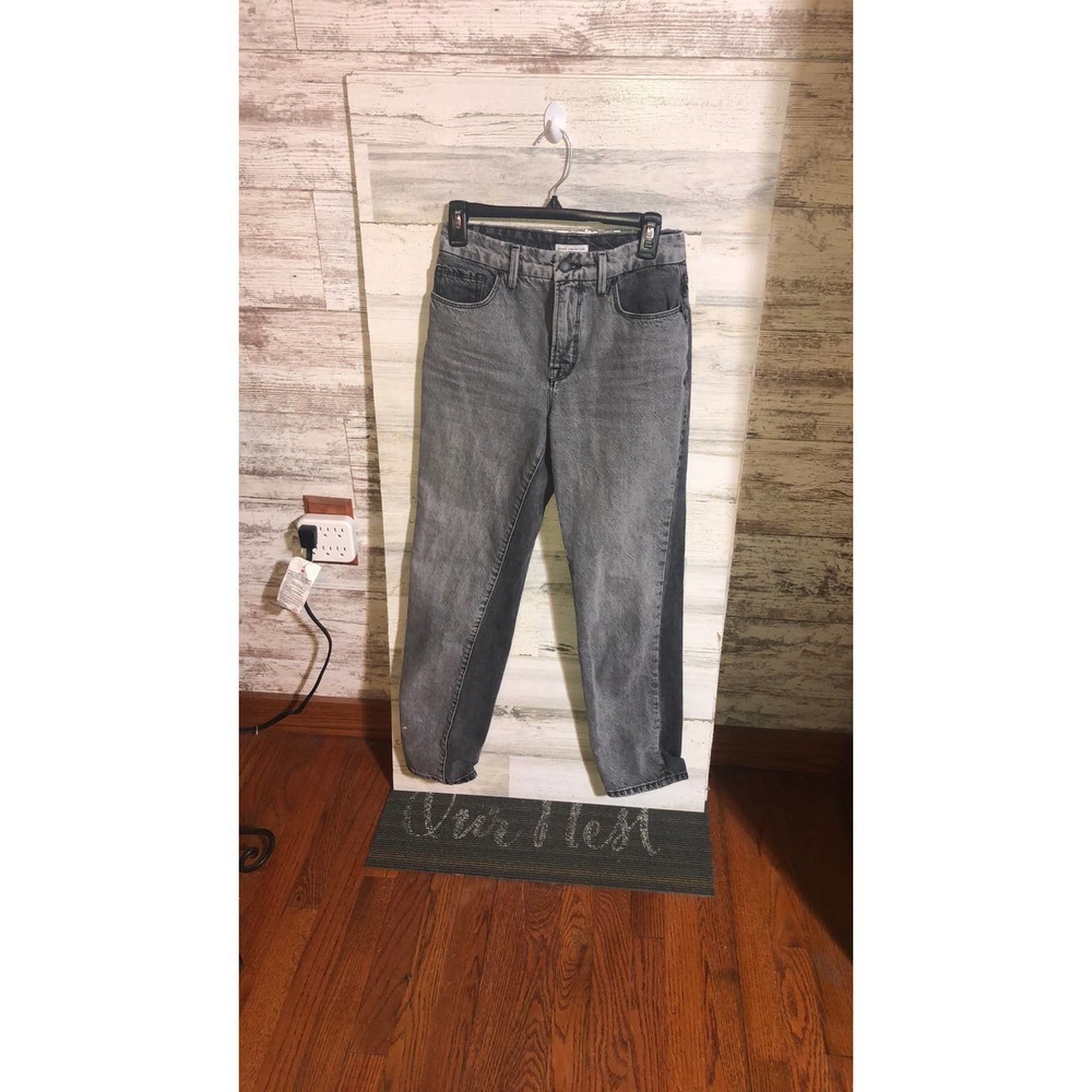 Good American Vintage Two Tone Jean black and gray classic jeans 0/25 - Picture 4 of 13